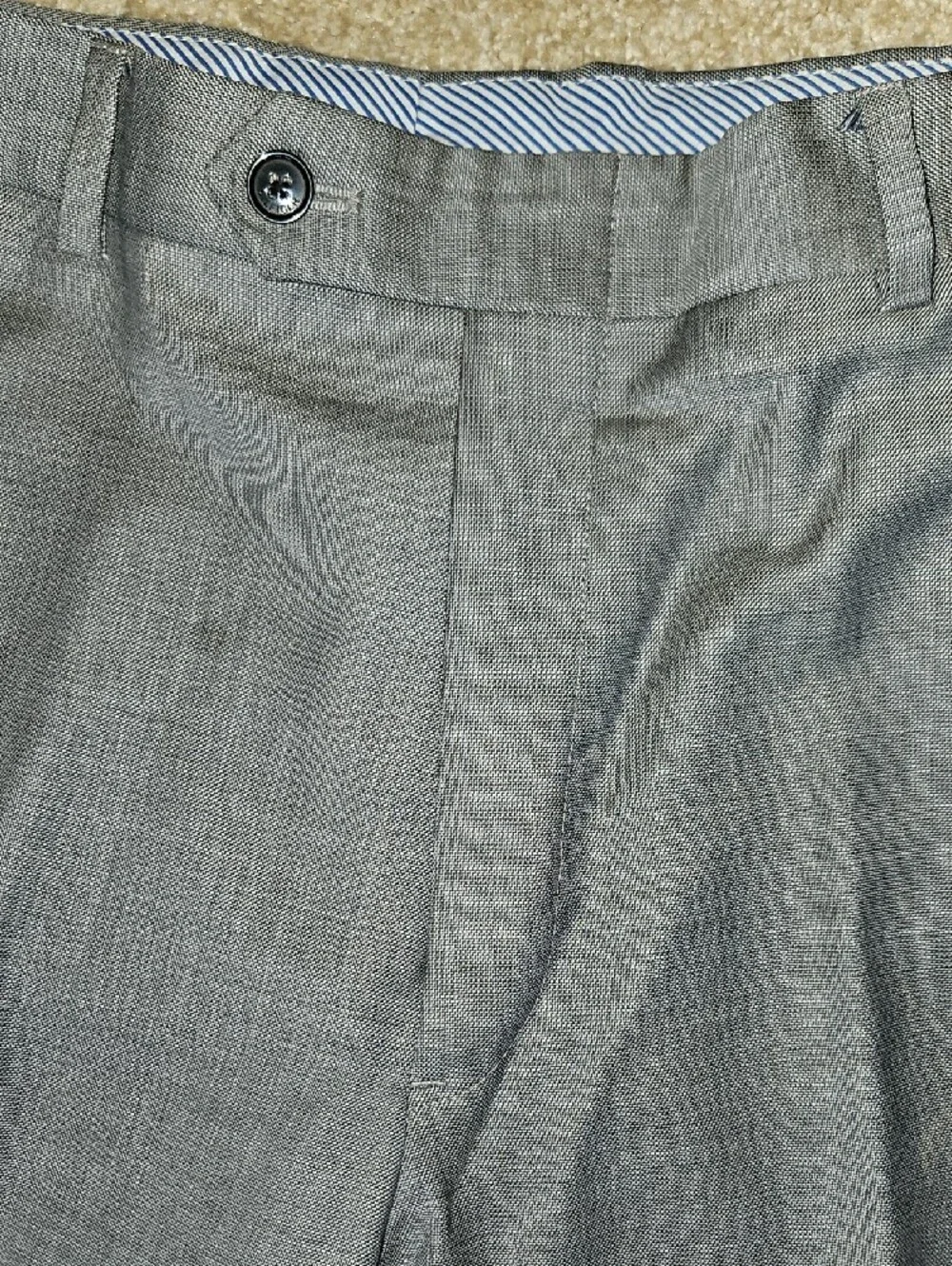 Tommy Hilfiger Size W36xL34 Men's Light Grey Dress Pants